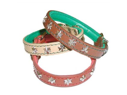 Obojek s pěnovkou zdobený do 25cm ASTA – přírodní