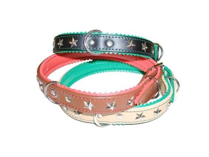 Obojek s pěnovkou zdobený do 50cm ASTA – černý