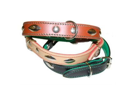 Obojek s pěnovkou zdobený do 70cm ASTA – černý