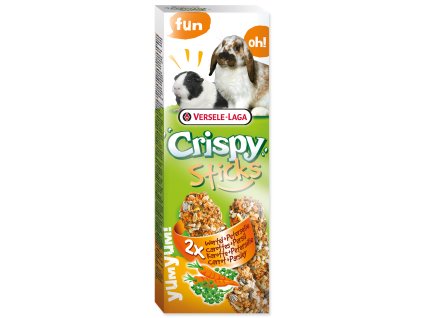 Tyčinky VERSELE-LAGA Crispy s mrkví a petrželkou pro králíky a morčata 110 g