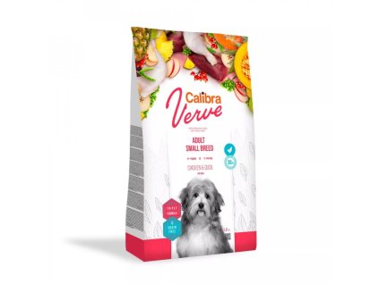77099 calibra dog verve gf adult small chicken duck 1 2 kg