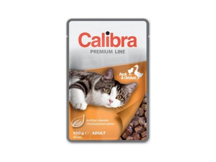 Calibra Cat kapsa Premium Adult Duck & Chicken 100 g