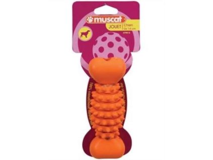 Hračka pes kost BONE tvrdá guma 20cm mix barev Zolux