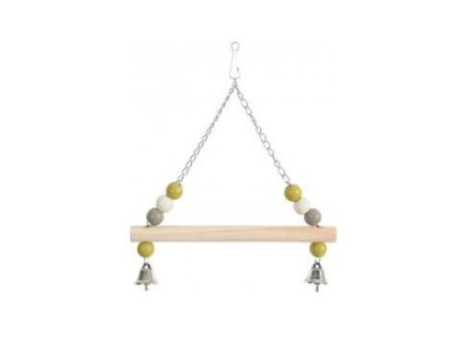 Houpačka pro ptáky dřevěná s řetízkem 26cm Zolux