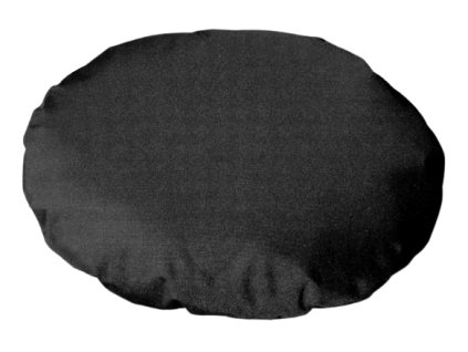 Polštář 70cm striž se zipem černý polyester