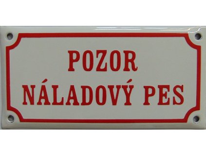 pozor náladový pes