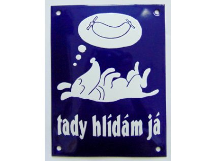 Tady hlídám já (modrá)