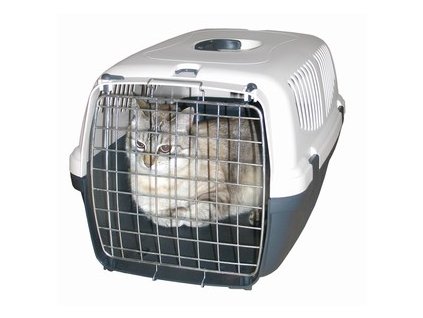 Přenosný box pro kočky 57x37x31cm červená