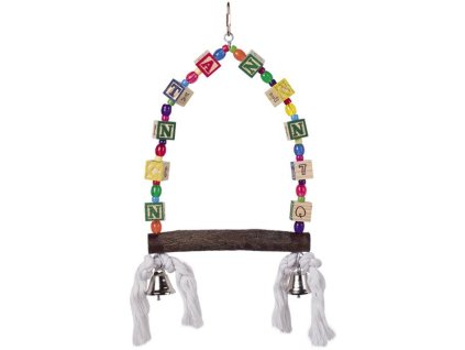 Nobby hračka pro malé papoušky houpačka 28x17cm