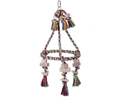 Nobby hračka pro střední papoušky pyramida 59x30cm