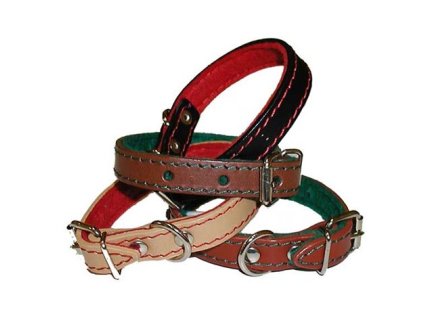 Obojky s plstí do 30cm SINDY – černý