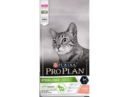 PURINA¬ PRO PLAN¬ STERILISED Adult 1+ Years with OPTIRENAL¬ Rich in Salmon Front 4