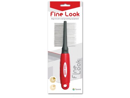Fine Look red image - hřeben oboustranný