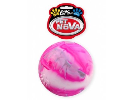 Gumová vícebarevná koule 8cm JUPIRER