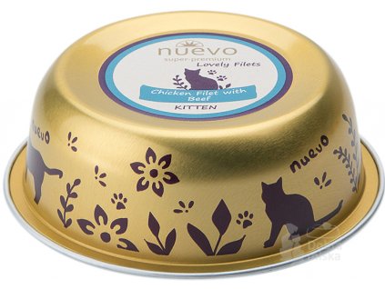 Nuevo kotě vanička kuře a hovězí 85g
