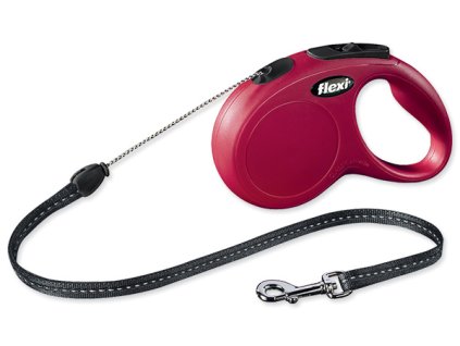 Vodítko FLEXI Classic New lanko červené S - 5 m