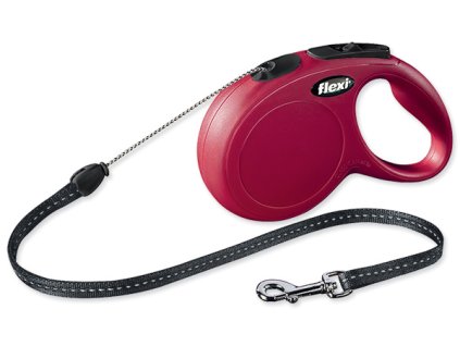Vodítko FLEXI Classic New lanko červené S - 8 m