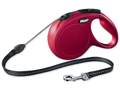 Vodítko FLEXI Classic New lanko červené M - 8 m