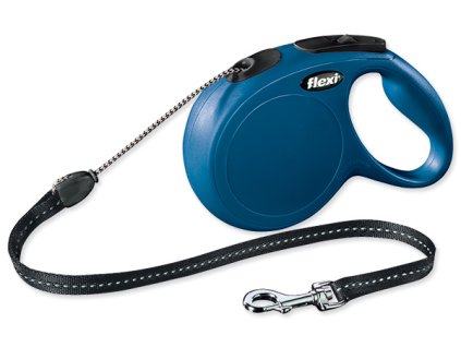 Vodítko FLEXI Classic New lanko modré M - 8 m