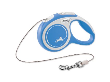 Vodítko FLEXI New Comfort lanko modré XS - 3 m
