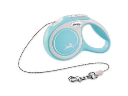 Vodítko FLEXI New Comfort lanko světle modré XS - 3 m