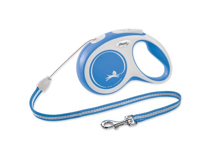 Vodítko FLEXI New Comfort lanko modré S - 8 m