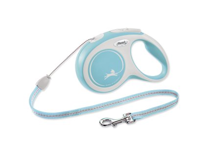 Vodítko FLEXI New Comfort lanko světle modré S - 8 m