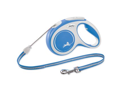 Vodítko FLEXI New Comfort lanko modré M - 5 m