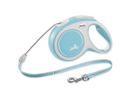 Vodítko FLEXI New Comfort lanko světle modré M - 8 m