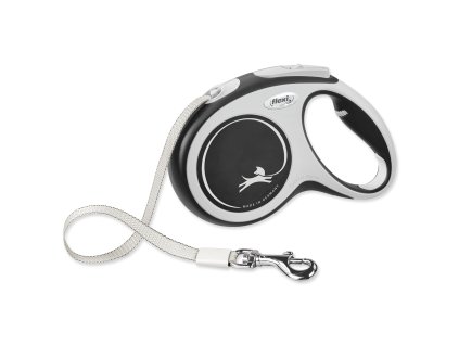 Vodítko FLEXI New Comfort páska černé M - 5 m