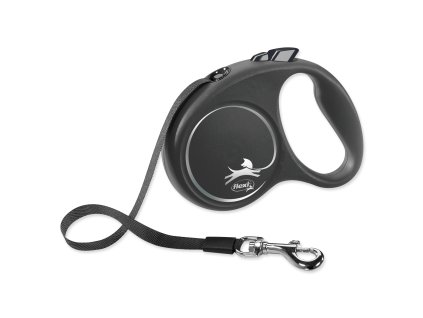 Vodítko FLEXI Black Design páska S - 5m