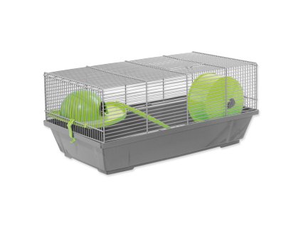 Klec SMALL ANIMALS Erik šedá se zelenou výbavou 1ks