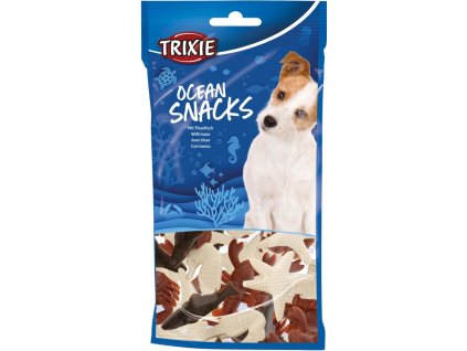 Ocean Snacks, pamlsky tuňák / kuře, tvary mořské fauny, 14ks/100g