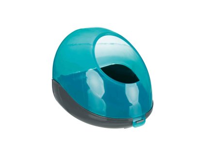 Koupelna na koupací písek pro činčily a degu 27 x 18 x 16 cm, stříbrno/zelená