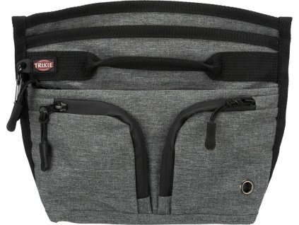 Duo Treat taštička na pamlsky, 23 x 19 cm, šedá/černá