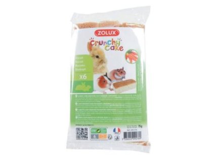 crunchy cake mrkev pro hlodavce 75g zolux