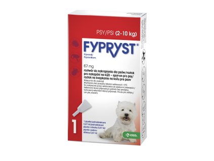 Fypryst Spot-on Dog S sol 1x0,67ml (2-10kg)