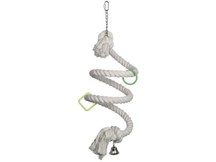 Hračka pro papoušky spirála 3,5 x 225 cm