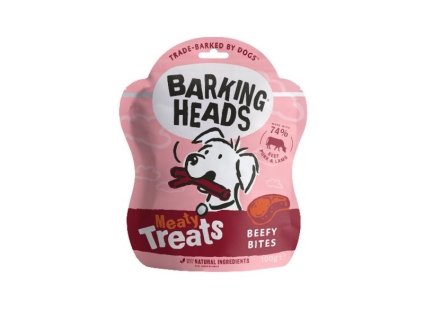 BARKING HEADS Meaty Treats Beefy Bites 100g