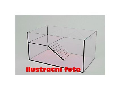 Želvárium lepené 40x25x25cm obsah:25litrů sklo:4mm