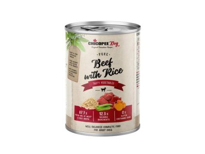 CHICOPEE ADULT čisté hovězí s rýží konzerva pro psy 400 g