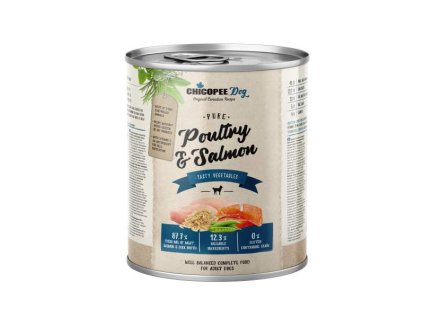 CHICOPEE ADULT čisté drůbeží, rybí filet pro psy 800 g