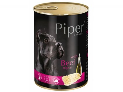PIPER s hovězími dršťkami, konzerva pro psy 400g