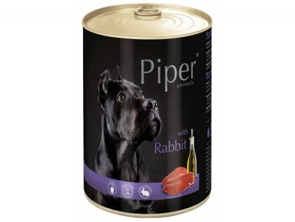 PIPER s králíkem, konzerva pro psy 800g