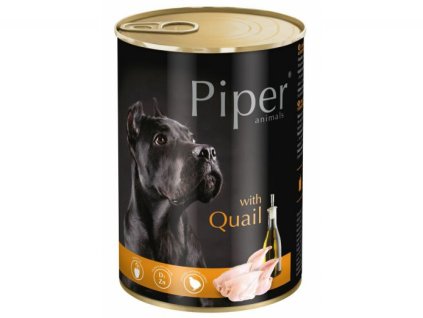 PIPER s křepelkou, konzerva pro psy 800g