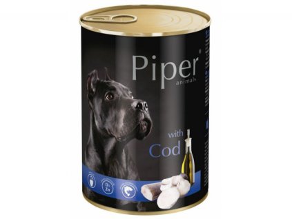 PIPER s treskou, konzerva pro psy 400g