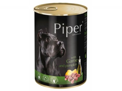 PIPER se zvěřinou a dýní, konzerva pro psy 400g