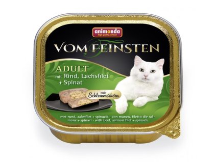 V.Feinsten CORE hovězí, losos filet + špenát pro kočky 100 g