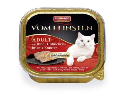 V.Feinsten CORE hovězí, kuřecí prsa + bylinky pro kočky 100 g