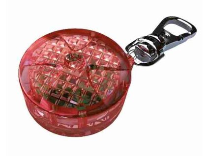 Blikací přívěsek pro kočky/psy 2,5cm červený, až 200m TRIXIE